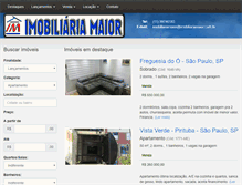 Tablet Screenshot of imobiliariamaior.com.br